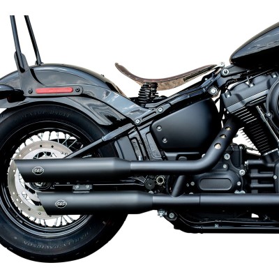 Tobă de eșapament slip on slash-cut black S&S CYCLE 550-0735