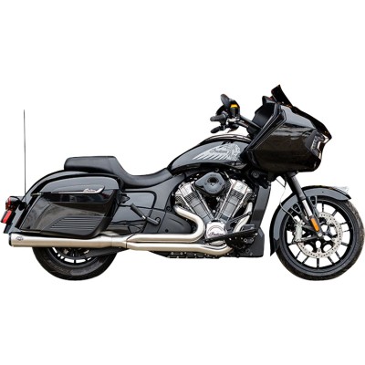 Sistem de evacuare Qualifier 2:1 Brushd SS RaceOnly Indian cu Powerplus S&S CYCLE 550-1130