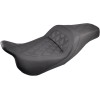 Șa 2-up slim frontrear leathersaddlehydesaddlegel negru SADDLEMEN 808-07B-162