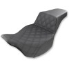 Șa dublă step up ls frontrear vinylsaddlegel plain black SADDLEMEN 808-07B-172