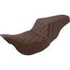 Șa dublă step up LS frontrear SaddlehydeSaddlegel maro SADDLEMEN 808-07B-172BR