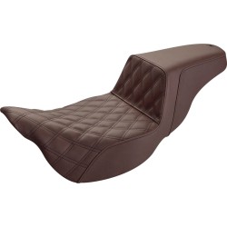 Șa treptată - cusătură tip grilaj - maro - FLH SADDLEMEN 808-07B-172BREX