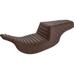 Șa în trepte - Tuck and Roll/cusătură grilă - maro SADDLEMEN 897-07-176BR