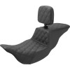 Șa turistică Step Up - spătar pentru conducător - broderie completă cu grilaj - FL '08-'22 SADDLEMEN 808-07B-195BR