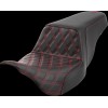 Șa în trepte - față cu cusătură tip grilaj - cusătură roșie SADDLEMEN 808-07B-17204