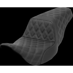 Șa cu trepte - lattice stitch - cusătură gri SADDLEMEN 808-07B-17502