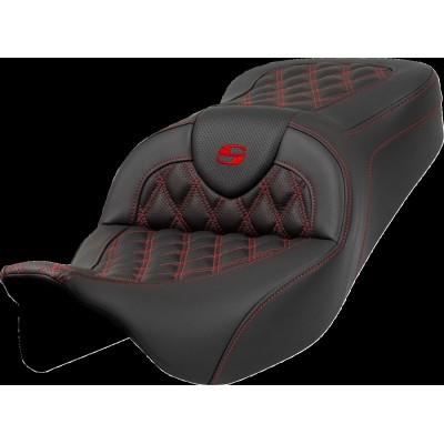 Șa Roadsofa - Lattice Stitch - cusătură roșie SADDLEMEN 808-07B-18204 Șa Roadsofa - Lattice Stitch - cusătură roșie SADDLEMEN 808-07B-18204