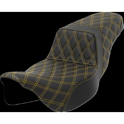 Șa în trepte - cusătură lattice - cusătură aurie - extindere SADDLEMEN 808-07E-17507 Șa în trepte - cusătură lattice - cusătură aurie - extindere SADDLEMEN 808-07E-17507