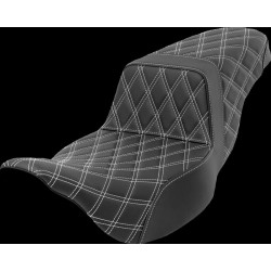 Șa treptată - lattice stitch - cusătură albă - extended reach SADDLEMEN 808-07E-17506 Șa treptată - lattice stitch - cusătură albă - extended reach SADDLEMEN 808-07E-17506