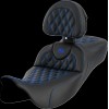 Șa ROADSOFA LS EXT RCH cusătură albastră SADDLEMEN 808-07B-184B1