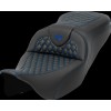 Șa RoadSofa - Honeycomb - cusătură albastră - fără spătar SADDLEMEN 808-07B-18901