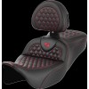 Șa RoadSofa - Honeycomb - cusătură roșie - cu spătar SADDLEMEN 808-07B-189B4