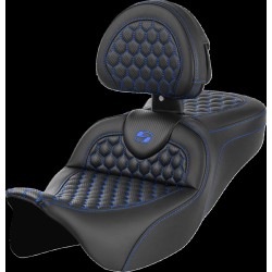 Șa RoadSofa - Honeycomb - cusătură albastră - cu spătar SADDLEMEN 808-07B-189B1 Șa RoadSofa - Honeycomb - cusătură albastră - cu spătar SADDLEMEN 808-07B-189B1