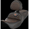 Șa RoadSofa - Honeycomb - cusătură portocalie - cu spătar SADDLEMEN 808-07B-189B3