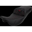 Șa RoadSofa - Honeycomb - cusătură roșie - fără spătar SADDLEMEN 808-07B-19004 thumb