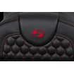 Șa RoadSofa - Honeycomb - cusătură roșie - fără spătar SADDLEMEN 808-07B-19004 thumb