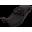Șa RoadSofa - Honeycomb - cusătură portocalie - fără spătar SADDLEMEN 808-07B-19003 thumb