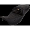 Șa RoadSofa - Honeycomb - cusătură aurie - fără spătar SADDLEMEN 808-07B-19007