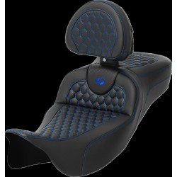 Șa RoadSofa - Honeycomb - cusătură albastră - cu spătar SADDLEMEN 808-07B-190B1 Șa RoadSofa - Honeycomb - cusătură albastră - cu spătar SADDLEMEN 808-07B-190B1