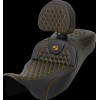 Șa RoadSofa - Honeycomb - cusătură aurie - cu spătar SADDLEMEN 808-07B-190B7