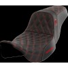 Șa Pro Series SDC Performance - fără spătar - cusătură roșie SADDLEMEN SC80807RED