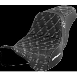 Șa Pro Series SDC Performance - fără spătar - cusătură albă SADDLEMEN SC80807WHI