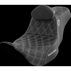 Șa Pro Series SDC Performance - cu spătar - cusătură argintie SADDLEMEN SC80807SILRT