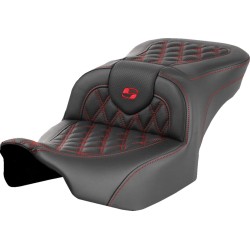 Șa Roadsofa - fără spătar - cusătură roșie pe grilaj SADDLEMEN 823-07-18204 Șa Roadsofa - fără spătar - cusătură roșie pe grilaj SADDLEMEN 823-07-18204