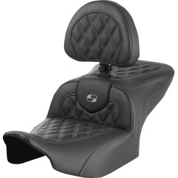 Șa RoadSofa - cu spătar - Lattice Stitch - cusătură gri SADDLEMEN 823-07-182B2 Șa RoadSofa - cu spătar - Lattice Stitch - cusătură gri SADDLEMEN 823-07-182B2
