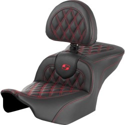 Șa RoadSofa - cu spătar - Lattice Stitch - cusătură roșie SADDLEMEN 823-07-182B4