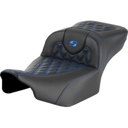 Șa RoadSofa - fără spătar - cusătură în rețea - cusătură albastră - extinsă SADDLEMEN 823-07-18401