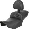 Șa RoadSofa - cu spătar - carbon - extinsă SADDLEMEN 823-07-186B0