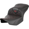 Șa RoadSofa - fără spătar - honeycomb - cusătură roșie SADDLEMEN 823-07-18904