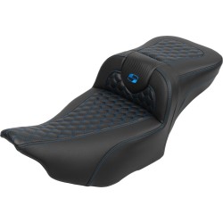 Șa RoadSofa - cu spătar - cusătură albastră - extinsă SADDLEMEN 823-07-190B1 Șa RoadSofa - cu spătar - cusătură albastră - extinsă SADDLEMEN 823-07-190B1