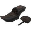 Șa RoadSofa - cu spătar - cusătură portocalie - extinsă SADDLEMEN 823-07-190B3 thumb