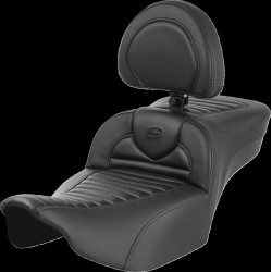 Șa RoadSofa - cu spătar - carbon - extinsă SADDLEMEN 823-07-205B0 Șa RoadSofa - cu spătar - carbon - extinsă SADDLEMEN 823-07-205B0