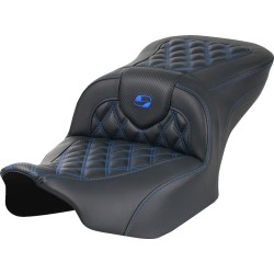 Șa RoadSofa - fără spătar - carbon - cusătură albastră SADDLEMEN 823-07-20601 Șa RoadSofa - fără spătar - carbon - cusătură albastră SADDLEMEN 823-07-20601