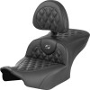 Șa RoadSofa - cu spătar - fibră de carbon - cusătură gri SADDLEMEN 823-07-206B2