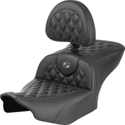 Șa RoadSofa - cu spătar - fibră de carbon - cusătură gri SADDLEMEN 823-07-206B2 Șa RoadSofa - cu spătar - fibră de carbon - cusătură gri SADDLEMEN 823-07-206B2