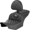 Șa RoadSofa - cu spătar - carbon - cusătură argintie SADDLEMEN 823-07-206B5 thumb