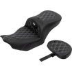 Șa RoadSofa - cu spătar - carbon - cusătură argintie SADDLEMEN 823-07-206B5 thumb