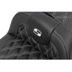Șa RoadSofa - cu spătar - carbon - cusătură argintie SADDLEMEN 823-07-206B5 thumb