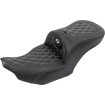 Șa RoadSofa - cu spătar - carbon - cusătură argintie SADDLEMEN 823-07-206B5 thumb