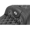 Șa RoadSofa - cu spătar - carbon - cusătură albă SADDLEMEN 823-07-206B6 Șa RoadSofa - cu spătar - carbon - cusătură albă SADDLEMEN 823-07-206B6 thumb