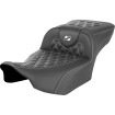 Șa RoadSofa - fără spătar - carbon - cusătură albă - extinsă SADDLEMEN 823-07-20706 thumb