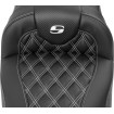 Șa RoadSofa - fără spătar - carbon - cusătură albă - extinsă SADDLEMEN 823-07-20706 thumb