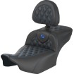 Șa RoadSofa - cu spătar - fibră de carbon - cusătură albastră - extinsă SADDLEMEN 823-07-207B1 Șa RoadSofa - cu spătar - fibră de carbon - cusătură albastră - extinsă SADDLEMEN 823-07-207B1 thumb