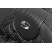 Șa RoadSofa - cu spătar - carbon - cusătură gri - extinsă SADDLEMEN 823-07-207B2 thumb