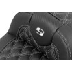Șa RoadSofa - cu spătar - carbon - cusături argintii - extinsă SADDLEMEN 823-07-207B5 Șa RoadSofa - cu spătar - carbon - cusături argintii - extinsă SADDLEMEN 823-07-207B5 thumb