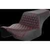 Șa treptată - prelungită - față Honeycomb - cusătură roșie SADDLEMEN 823-07-17804